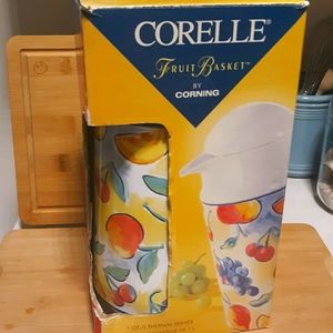 CORELLE FRUIT BASKET THERMIQUE CARAFE PITCHER GUC